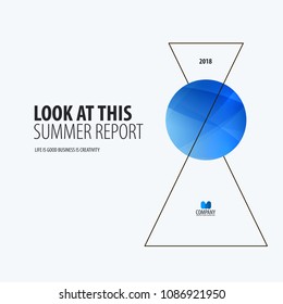 Abstract design of colourful vector elements for modern background with triangles shapes for business branding summer.