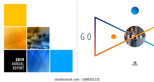 Abstract design of colourful vector elements for modern background with square shapes for business branding summer.