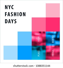 Abstract design of colourful vector elements for modern background with square shapes for business branding summer.