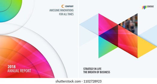 Abstract design of colourful vector elements for smooth background with round shapes for business branding summer.
