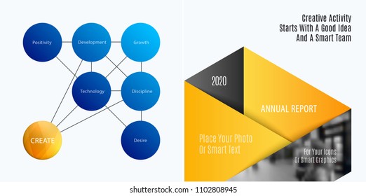 Abstract design of colourful vector elements for smooth background with round shapes rinds for business partnership collaboration.