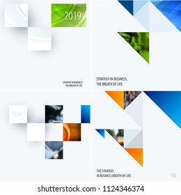 Abstract design of colourful vector elements for modern background with rectangular shapes for business branding finance.