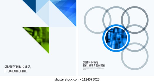 Abstract design of colourful vector elements for modern background with triangular shapes for business branding summer.