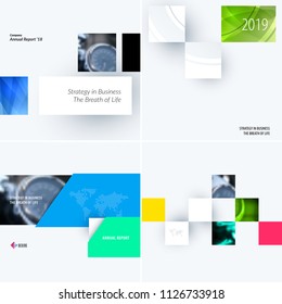 Abstract design of colourful vector elements for modern background with rectangular shapes for business branding finance.