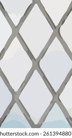 Abstract design with a combination of lines and shapes that are not simple