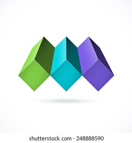 Abstract design concept. Can be used as corporate identity, logo, or for business background. 