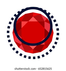 Abstract design with the concept of gemstone