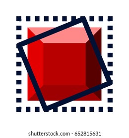 Abstract design with the concept of gemstone