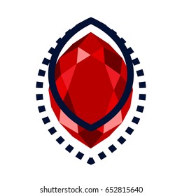Abstract design with the concept of gemstone