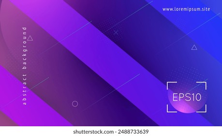 Abstract Design. Cool Music Poster. Purple Dynamic Pattern. Business Flyer. Tech Gradient Composition. Geometric Ux. Light Landing Page. Pink Abstract Design