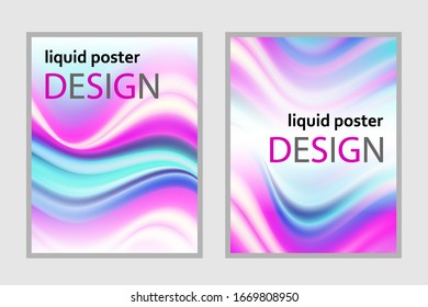 Abstract design of cover , brochure, poster, flyer. Beautiful paint splashes, blurred color waves.