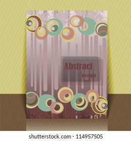 abstract design for the cover or flyer