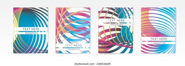 Abstract Design Cover - Oval Line Pattern Part 1