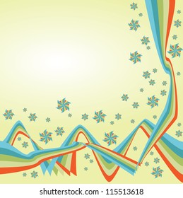 Abstract design creativity background of colorful waves, vector illustration eps10