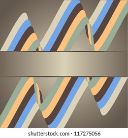 Abstract design creativity background of colorful waves, vector illustration
