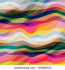 Abstract Design Creativity Background of Colorful Waves, Vector Illustration EPS10