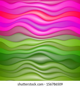 Abstract Design Creativity Background of Colorful Waves, Vector Illustration