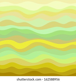 Abstract Design Creativity Background of Colorful Horizontal Waves, Vector Illustration