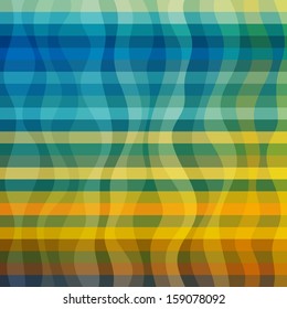 Abstract Design Creativity Background of Yellow and Green Waves and Stripes, Vector Illustration EPS10