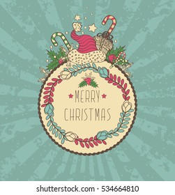 Abstract Design Cute Holiday Christmas Card