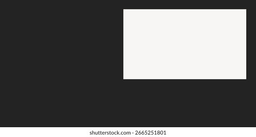 Design abstrato com um fundo escuro e um retângulo brilhante. Layout minimalista com cores contrastantes. Design simples, moderno e limpo. Tema abstrato e minimalista. Quadro com vetor de espaço de cópia.