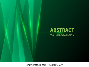 Abstract design. Dark green background.