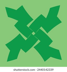 diseño abstracto de cerámica verde oscura o azulejos sobre un fondo verde claro