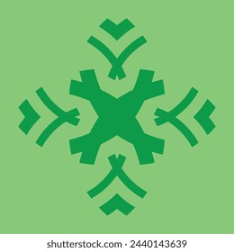 diseño abstracto de cerámica verde oscura o azulejos sobre un fondo verde claro