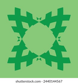 diseño abstracto de cerámica verde oscura o azulejos sobre un fondo verde claro
