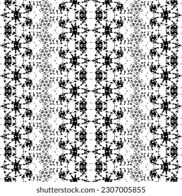 Abstract Design Dark Pattern. Simple Native Hand Vector. Black Color Mexican Pattern. Doodle Boho Ink Batik. Black Colour Art Scribble Texture. Tribal Dark Doodle Batik. Abstract Ink Ethnic Vector
