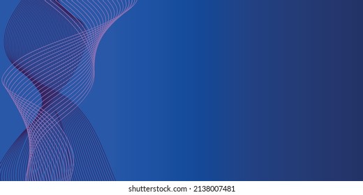 Abstract design. Digital frequency track equalizer. Stylized line art background. Colorful shiny wave with lines created using blend tool. Curved wavy line, smooth stripe.