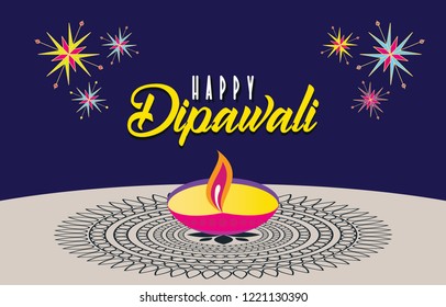 Abstract design for diwali