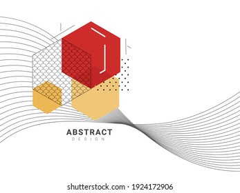 Diseño abstracto con doodles y formas geométricas diversas, con elementos primitivos, estilo hipster moderno