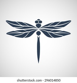 Abstract design dragonfly