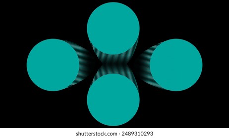 abstract design with dynamic circles vector illustration 