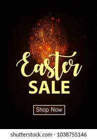 Abstract design of Easter Celebration 2018 , editable vector illustration composed of easter elements like bunny, carrots , egg and text of happy easter