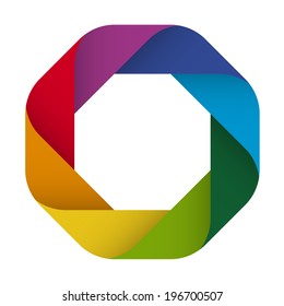 abstract design in eight colors