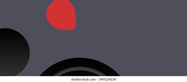 abstract design element in black grey red colours. Horizontal modern abstract border. Vector illustration