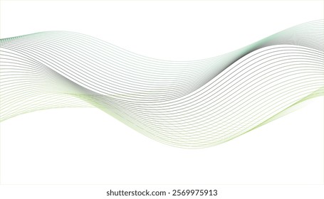 	
Abstract design element, blue-green wave, flow of curved lines. Flowing yellow and green abstract waves on a white background.	