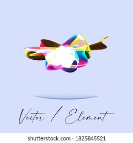 Elemento de diseño abstracto. Fondo creativo inusual, textura vectorial. Perfecto para afiches, tarjetas, portadas, volantes, diseño web. 