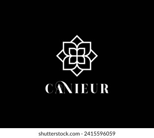 elemento de diseño abstracto. diseño de logotipo de flor elegante