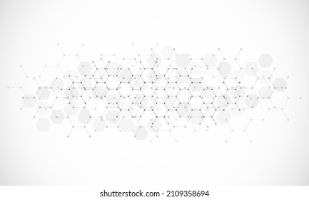 Abstraktes Design-Element mit geometrischem Hintergrund und Sechseck-Mustern