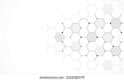 Elemento de diseño abstracto con fondo geométrico del patrón de forma hexagonal