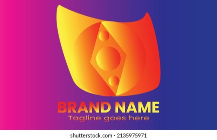 abstract design element
Gradient colorful new stylish logo