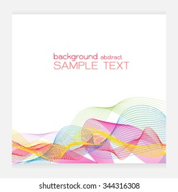 Abstract design element line background