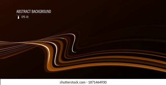 Elemento de diseño abstracto, líneas que forman una forma de banda 3d curvada, diseño gráfico de composición de elementos de pancarta
