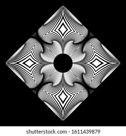 Abstract design element. Lines pattern and texture. Vector art.