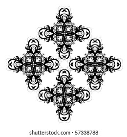 Abstract design element. Lots of details. No autotracing.