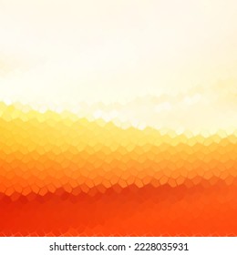 Abstract design element. Modern simple geometric graphic concept. Orange pebbles. polygonal style.