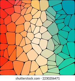 Abstract design element. Modern simple geometric graphic concept. Color pebbles. polygonal style.